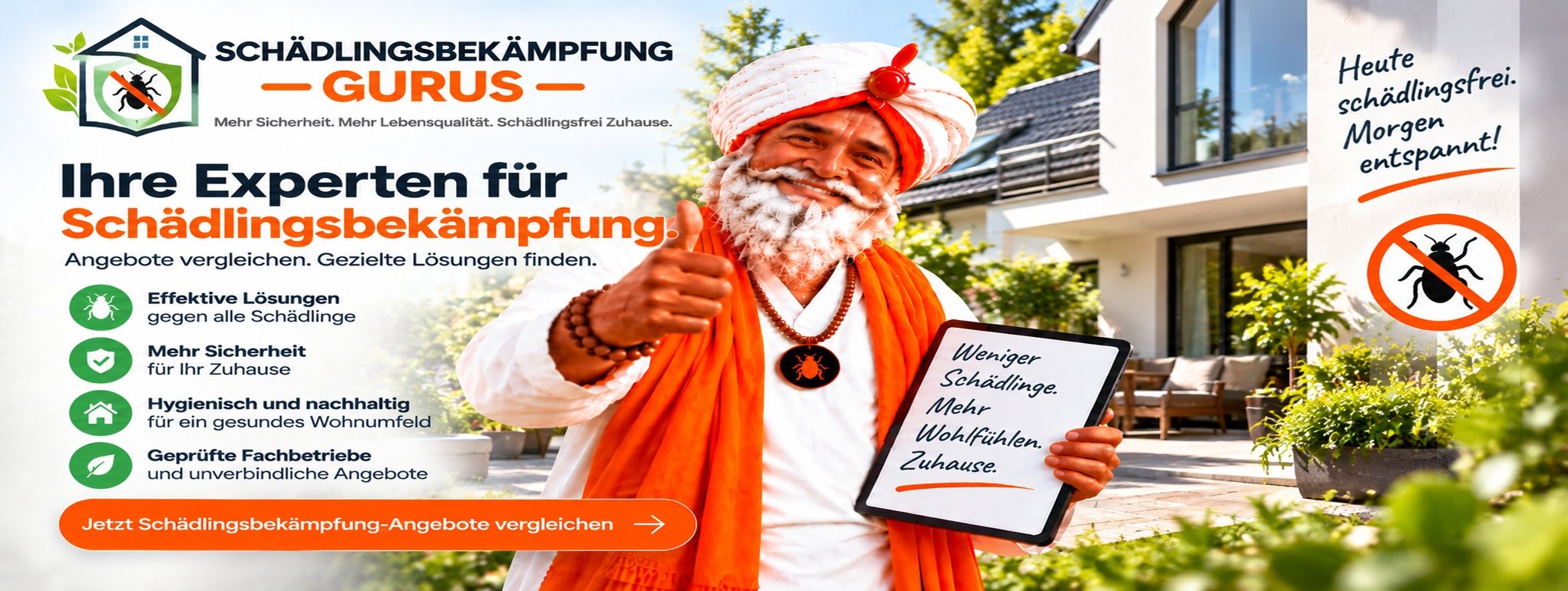 Schädlingsbekämpfung-Gurus — Kammerjäger für Ihr Zuhause